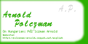 arnold polczman business card